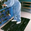 marbelized tile top anti fatigue mat application