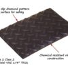 diamond plate switchboard safety mat