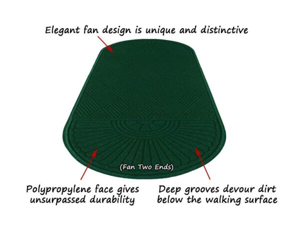 aqua hog diamond double fan entrance mat