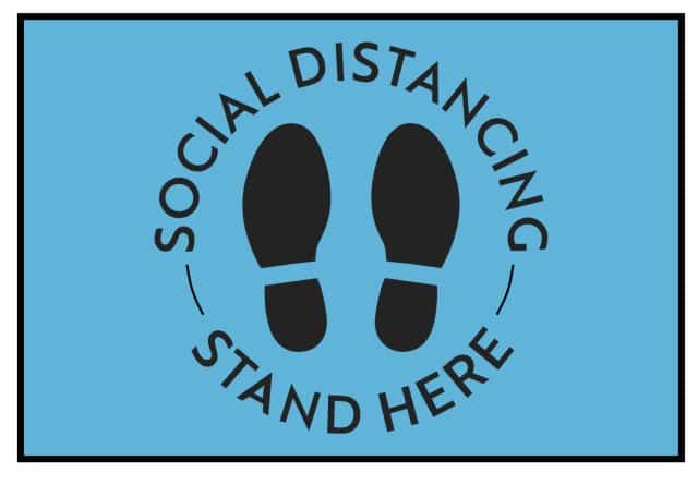 Social Distance - Stand Here Mat
