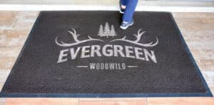 Custom rugs with a logo